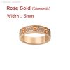 Rose Gold (5mm) -Diamonds Love Ring