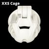 XXS cage with 4 ring white