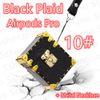 #10 логотип Black Plaid Airpods Pro +