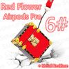 #6 логотип Red Flower Airpods Pro +