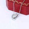 Silver love necklaces