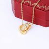 Gold love necklaces