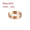 Rose Gold (5mm)-LOVE Ring