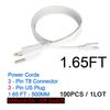 1.65FT 3PIN Power Cords Without Switch