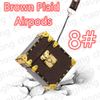 8 # Brown Plaid Aripods Case