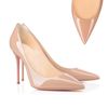 Pointed Toe Leather Nude