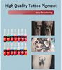14 цветов татуировки чернил