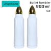 17oz Sub Bullet Tumbler, White.25pcs.