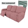 Pink-jacquard-3 Seat Split 8 Piece