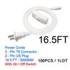 16.5 pies 2Pin US POWER POWERS con interruptor