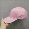핑크 사이드 야구 모자