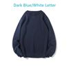 Dark Blue/White Letter