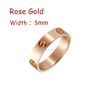 Rose Gold (5mm) -Love anello