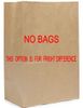 No bags