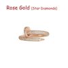 Anello in oro rosa -nail (diamanti stellari)