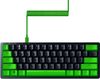 Schwarze Tastatur, grünes Upgrade-Set