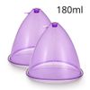 a pair of 180 ml purple cup