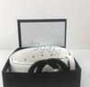 #15 Embossing White + round black buckle