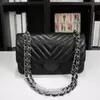 Lambskin--Black with silver-V