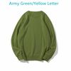 Letra verde / amarilla del ejército