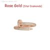 Rose Gold-Nail Ring (Star Diamonds)