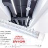 8Ft 100W Double-Row V-Shaped Clear Cover