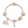 19CM rose gold bracelet with pouch