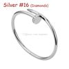 Silver #16 (Nail Bracelet & Diamonds)