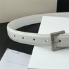 white&silver buckle