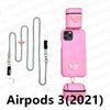 Roze Airpods 3 (2021) + ketting + telefooncase