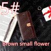 5#Brown Small Flower+Logo