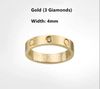 4mm gold with diamond