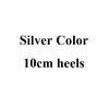 Silver 10cm Heels