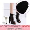 Leather 8.5cm Heel