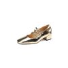 Gold Mary Jane Ayakkabıları