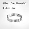 4mm silver ingen diamant