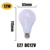 lampe LED E27 12V 12W