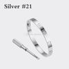 Silver # 21 (kärlekarmband)