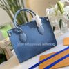 Leather Blue - Embossed Blue Letters (Pr
