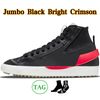 Jumbo Black Bright Crimson