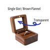 01brown Single Slot Ring Box