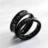 1837 einfacher Ring breit schwarz 5 bis 11