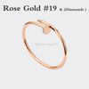 Rose Gold # 19 (diamanti del braccialetto per unghie)
