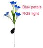 Blue petals with RGB light