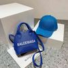blue bag + hat