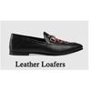 Lederen loafers