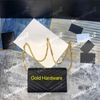 Chain Bag--Black Gold Hardware