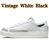 Vintage White Black