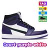 #25- Court Purple White