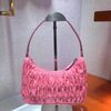 pink Ruched hobo